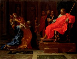 Ester ante Asuero, finales de 1650 de Nicolas Poussin